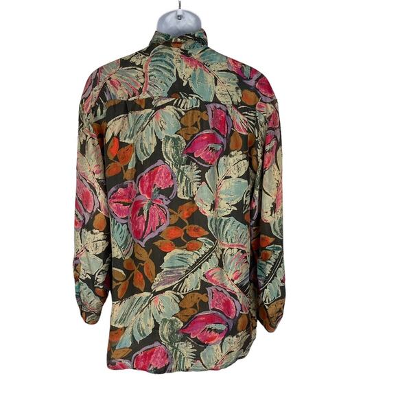 Ted Lapidus Paris Couture Vintage 1960's Silk Shirt Long Sleeve Men’s Unisex Med - Picture 2 of 5